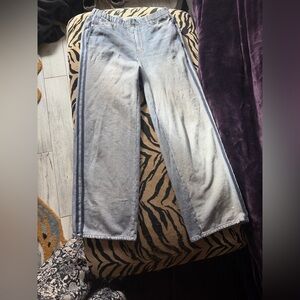 Rag & Bone Two-Tone Flare Jeans